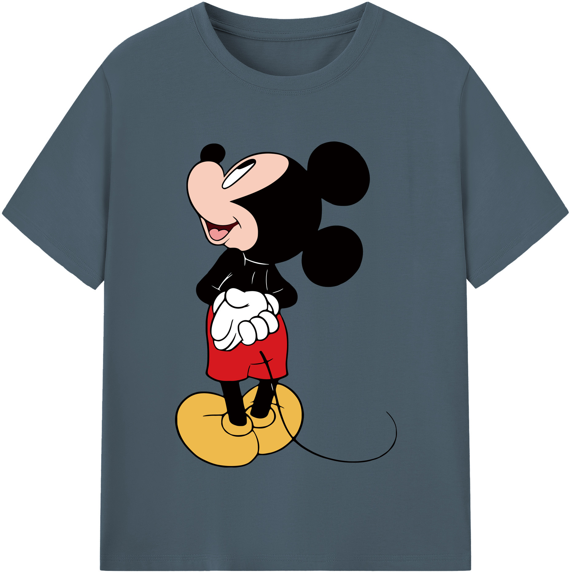 （画像用） ミッキーマウス Mickey Mouse 綿100％半袖Tシャツ（フロントプリント）